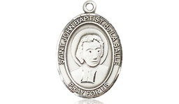 [8262SS] Sterling Silver Saint John Baptist de la Salle Medal