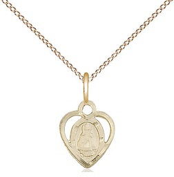 [5413GF/18GF] 14kt Gold Filled Infant Pendant on a 18 inch Gold Filled Light Curb chain