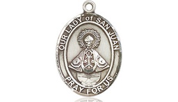 [8263SS] Sterling Silver Our Lady of San Juan Medal