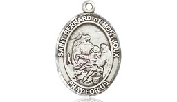 [8264SS] Sterling Silver Saint Bernard of Montjoux Medal