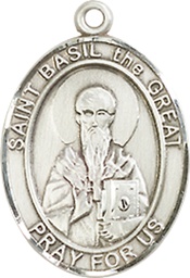 [8275SS] Sterling Silver Saint Basil the Great Medal