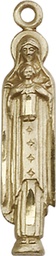 [5939KT] 14kt Gold Madonna &amp; Child Medal