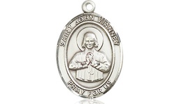 [8282SS] Sterling Silver Saint John Vianney Medal