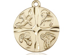 [6046KT] 14kt Gold Christian Life Medal
