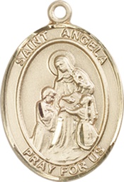 [8284GF] 14kt Gold Filled Saint Angela Merici Medal