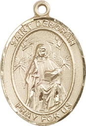 [8286GF] 14kt Gold Filled Saint Deborah Medal