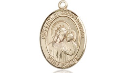 [8287GF] 14kt Gold Filled Our Lady of Good Counsel Medal