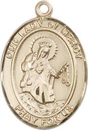 [8289GF] 14kt Gold Filled Our Lady of Mercy Medal