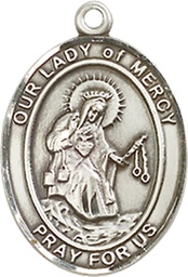 [8289SS] Sterling Silver Our Lady of Mercy Medal