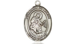 [8289SS] Sterling Silver Our Lady of Mercy Medal