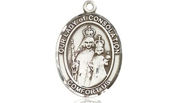 [8292SS] Sterling Silver Our Lady of Consolation Medal