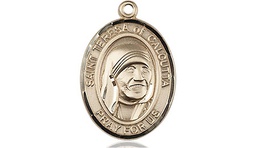 [8295GF] 14kt Gold Filled Saint Teresa of Calcutta Medal