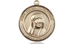 [8295RDGF] 14kt Gold Filled Saint Teresa of Calcutta Medal