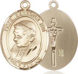 [7235KT] 14kt Gold Pope Benedict XVI Medal