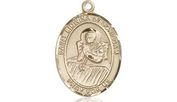 [8297GF] 14kt Gold Filled Saint Lidwina of Schiedam Medal