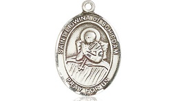 [8297SS] Sterling Silver Saint Lidwina of Schiedam Medal