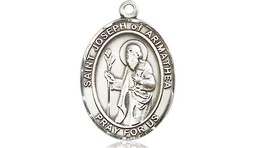 [8300SS] Sterling Silver Saint Joseph of Arimathea Medal