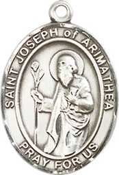 [8300SS] Sterling Silver Saint Joseph of Arimathea Medal