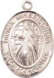 [7366SPKT] 14kt Gold Divina Misericordia Medal
