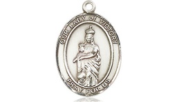 [8306SS] Sterling Silver Our Lady of Victory Medal