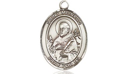 [8307SS] Sterling Silver Saint Meinrad of Einsideln Medal