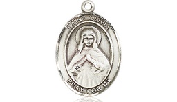 [8312SS] Sterling Silver Saint Olivia Medal