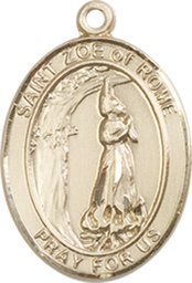 [8314GF] 14kt Gold Filled Saint Zoe of Rome Medal