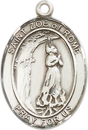 [8314SS] Sterling Silver Saint Zoe of Rome Medal