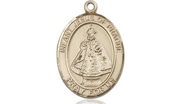 [8207KT] 14kt Gold Infant of Prague Medal
