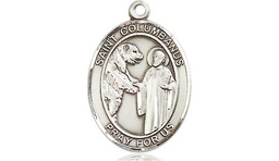[8321SS] Sterling Silver Saint Columbanus Medal