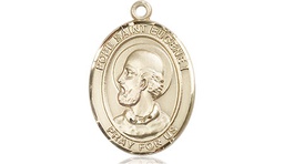 [8352KT] 14kt Gold Pope St Eugene I Medal
