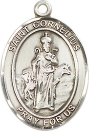 [8325SS] Sterling Silver Saint Cornelius Medal