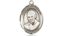 [8326SS] Sterling Silver Saint Luigi Orione Medal