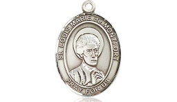 [8330SS] Sterling Silver Saint Louis Marie de Montfort Medal