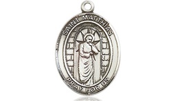 [8331SS] Sterling Silver Saint Matthias the Apostle Medal