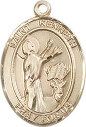 [8332GF] 14kt Gold Filled Saint Kenneth Medal