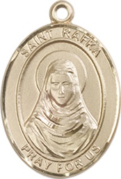 [8338GF] 14kt Gold Filled Saint Rafka Medal
