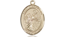 [8339GF] 14kt Gold Filled Saint Nimatullah Medal