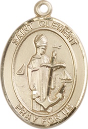 [8340GF] 14kt Gold Filled Saint Clement Medal