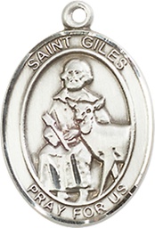 [8349SS] Sterling Silver Saint Giles Medal