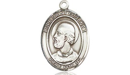 [8352SS] Sterling Silver Pope St Eugene I Medal