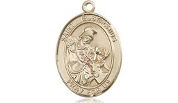 [8356GF] 14kt Gold Filled Saint Eustachius Medal