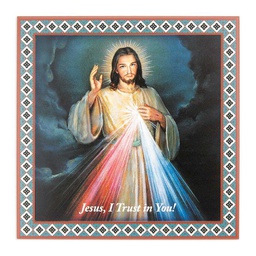 [HI-2570-123] 20cm x 20cm Divine Mercy -English Ceramic Printed Tile
