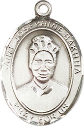 [8360SS] Sterling Silver Saint Josephine Bakhita Medal