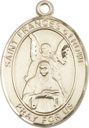 [8365GF] 14kt Gold Filled Saint Frances of Rome Medal
