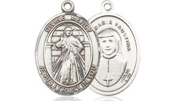 [8366SS] Sterling Silver Divine Mercy Medal