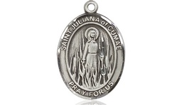[8372SS] Sterling Silver Saint Juliana Medal