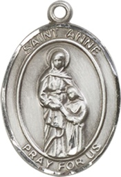 [8374SSY] Sterling Silver Saint Anne Medal