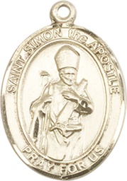 [8375GF] 14kt Gold Filled Saint Simon Medal