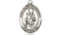 [8375SS] Sterling Silver Saint Simon Medal